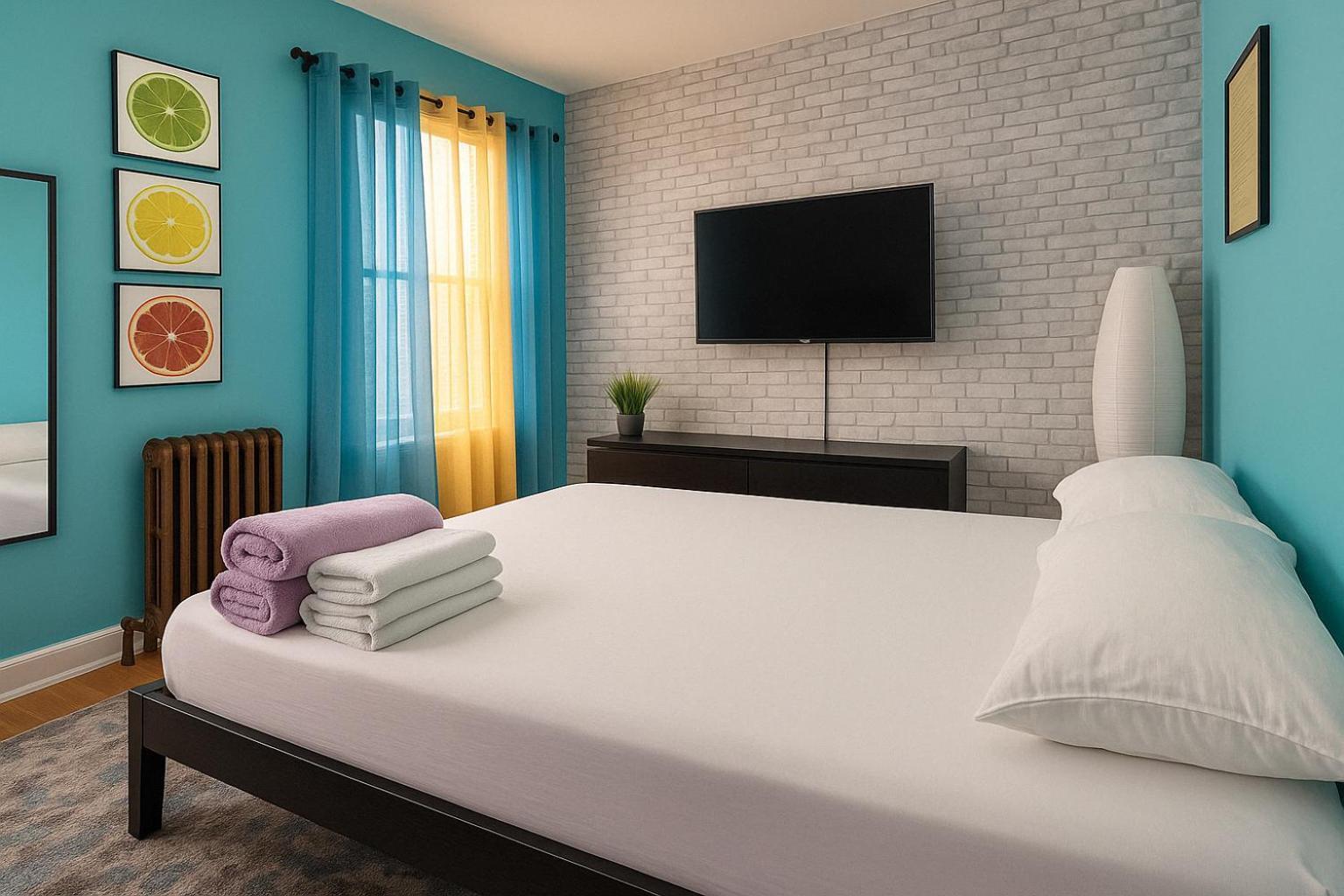 Modern Xl Queen Room Comfort & Character In Harlem New York Bagian luar foto