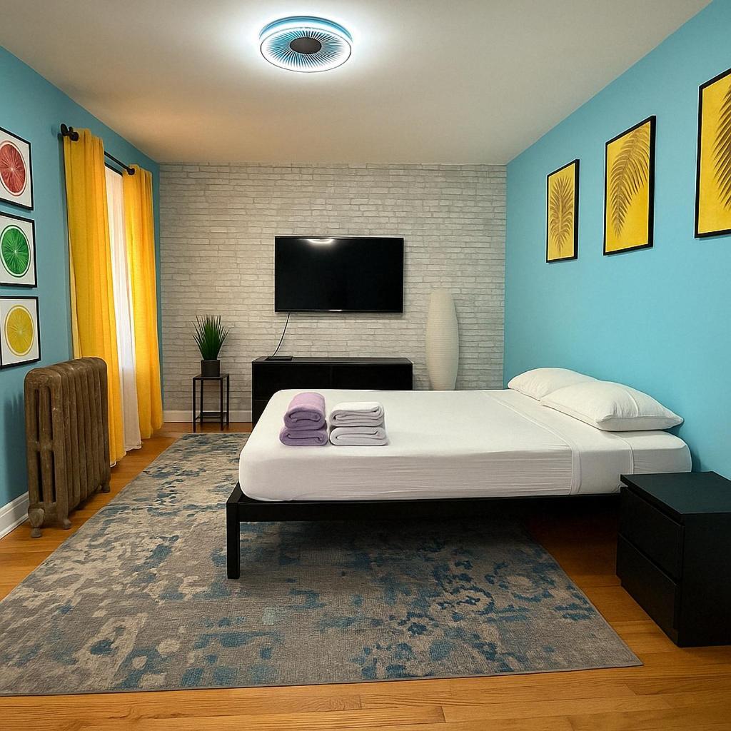 Modern Xl Queen Room Comfort & Character In Harlem New York Bagian luar foto