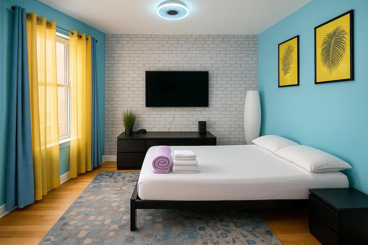 Modern Xl Queen Room Comfort & Character In Harlem New York Bagian luar foto